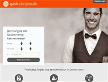 Tablet Screenshot of gastrosingles.de